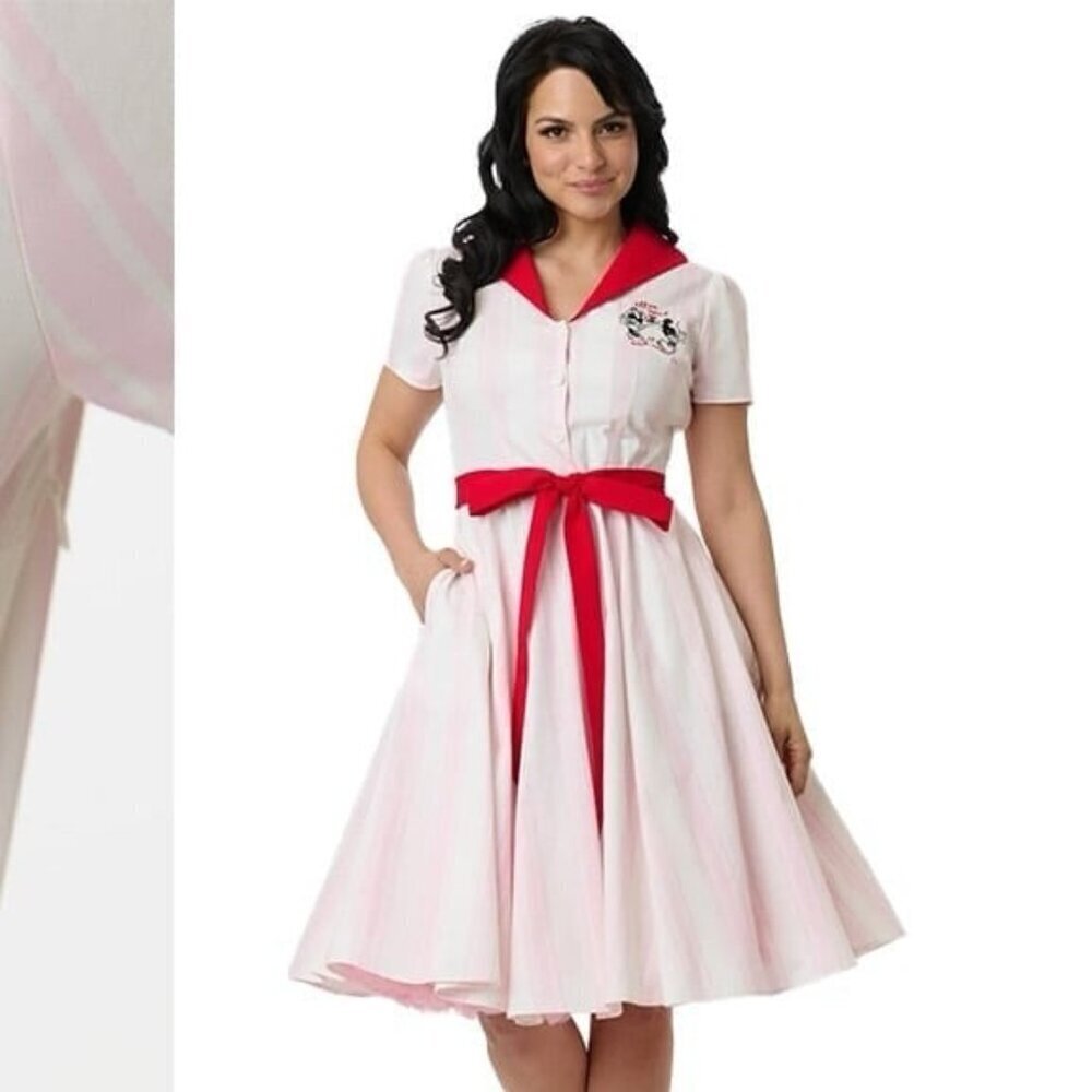 NWT Disney Unique Vintage retro striped dress